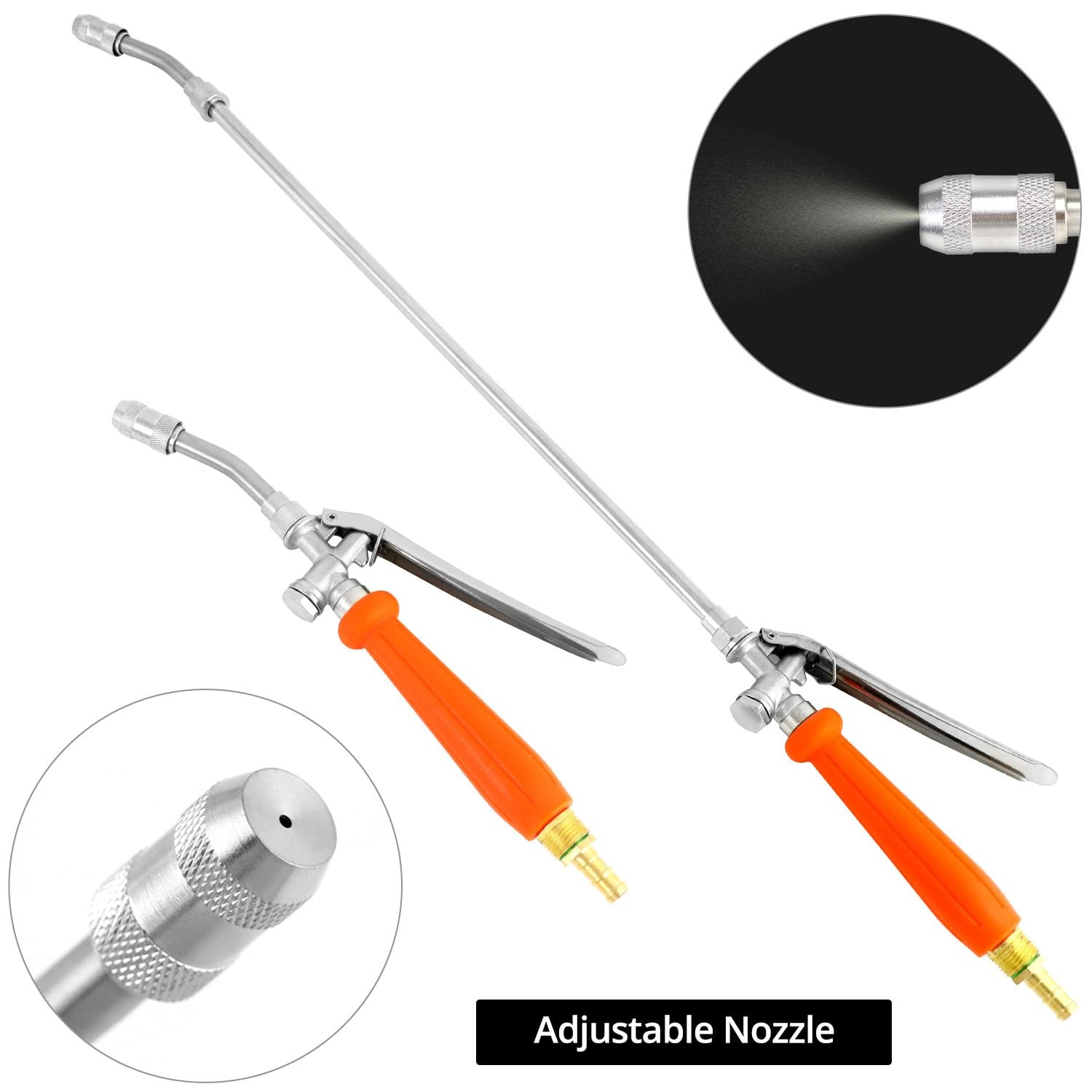 QWORK 2Pcs All Metal Replacement Sprayer Wand Kit – 29 Inch, 29 Inch