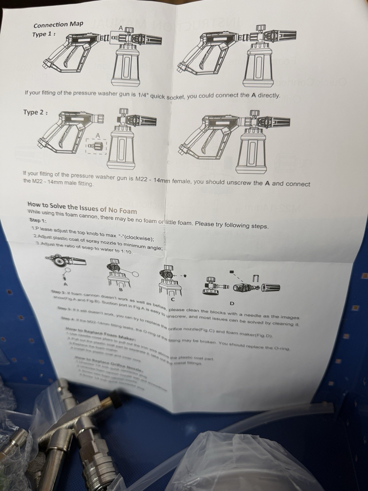 Selkie Foam Cannon 3600 PSI 4” Quick Connect Premium M22-14mm Spray Gun