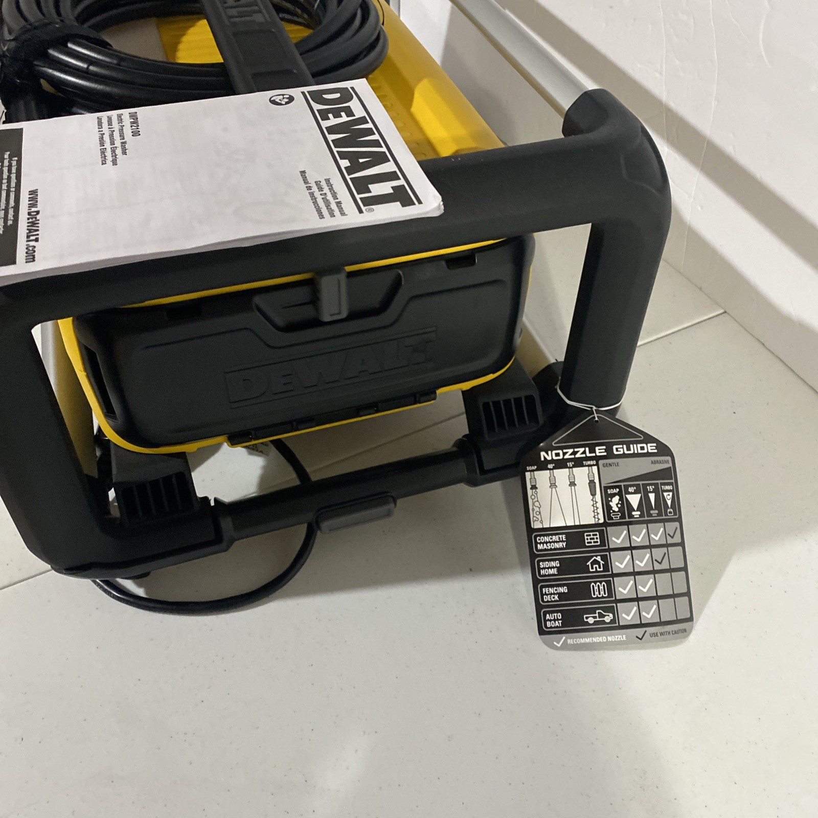 DeWALT DWPW2100 2,100 PSI Electric Cold Water Pressure Washer