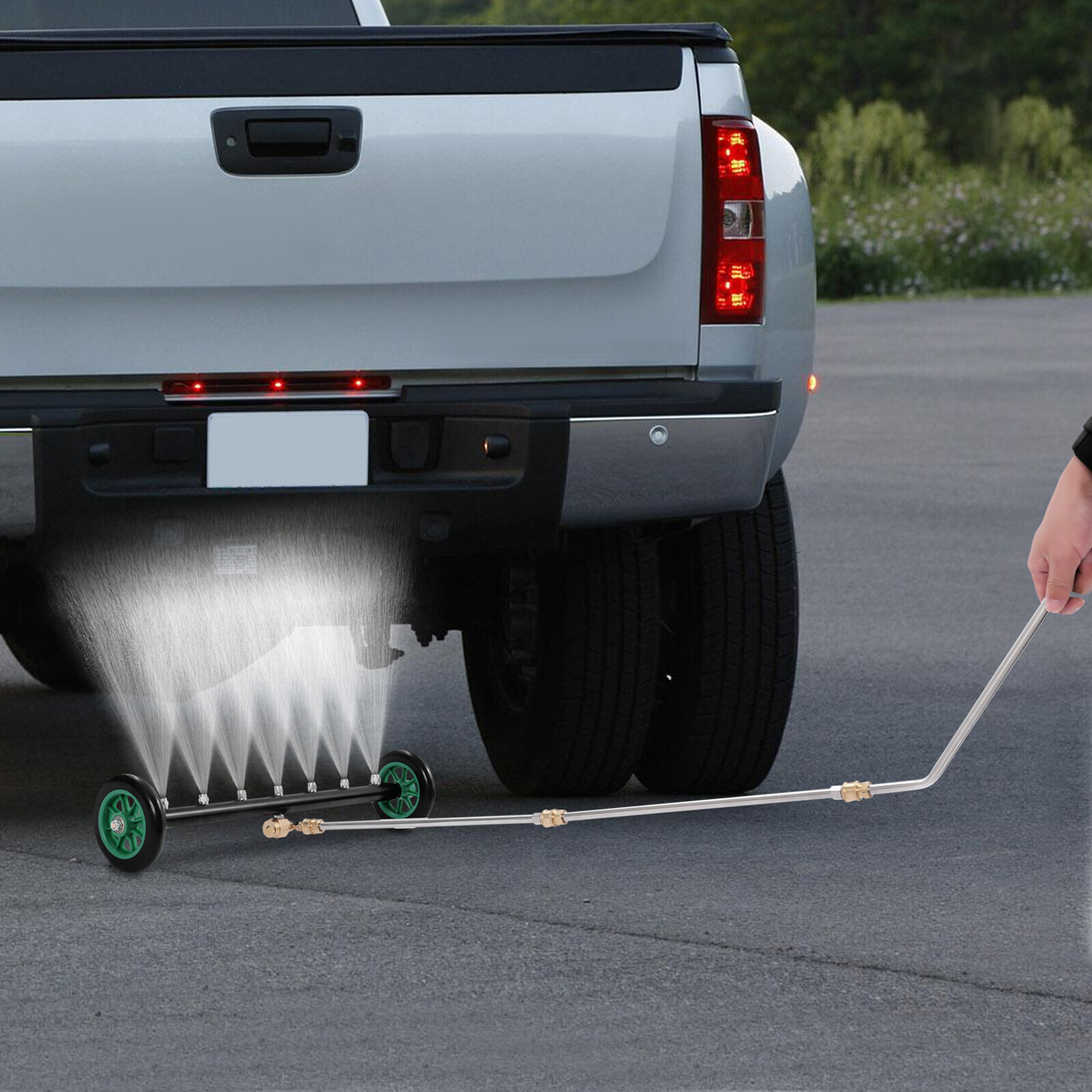 4000 PSI Under Car Pressure Washer Attachment with 7 Nozzles