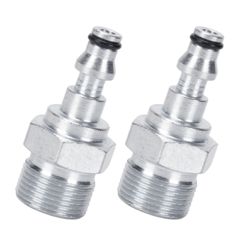 Pack of 2 Steel Hose Quick Disconnect Couplers Anti Burst Design for Pressure