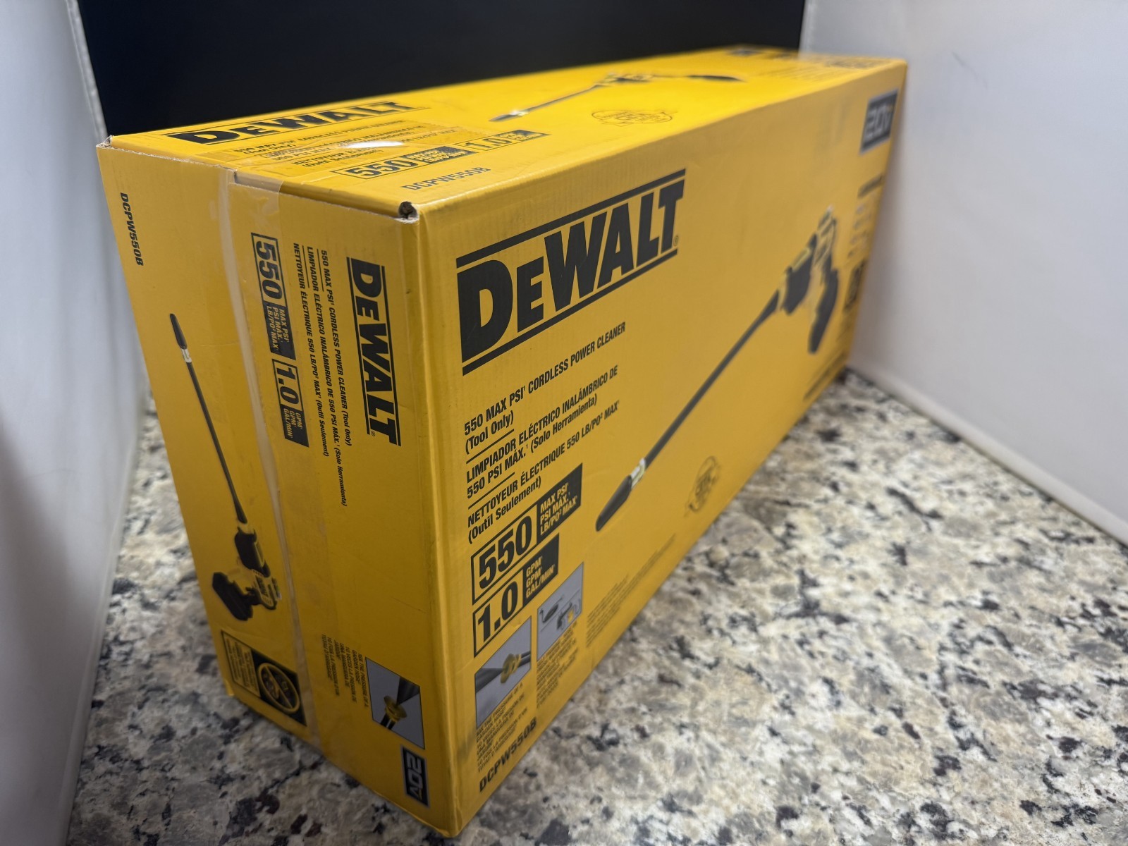 DEWALT DCPW550B 20V 550 PSI Cordless Power Cleaner Pressure Washer (Tool Only)