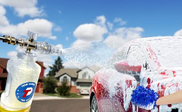 Pressure Washer Foam Cannon, Adjustable Snow Foam Lance with M22 and 1/4 Inch…