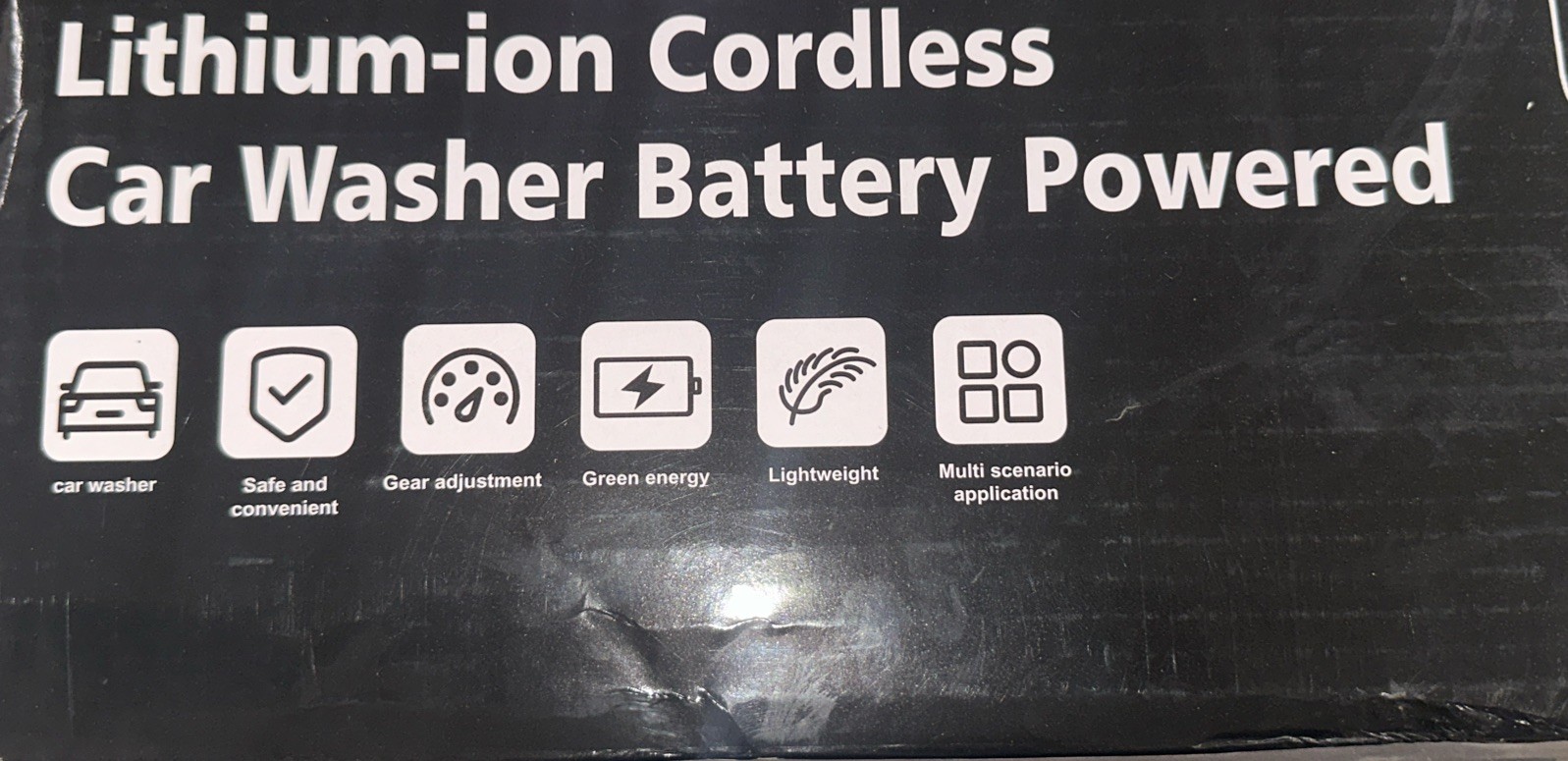 Huhomco Lithium-ion CORDLESS CAR WASHER BATTER POWERED BRAND NEW OPEN BOX