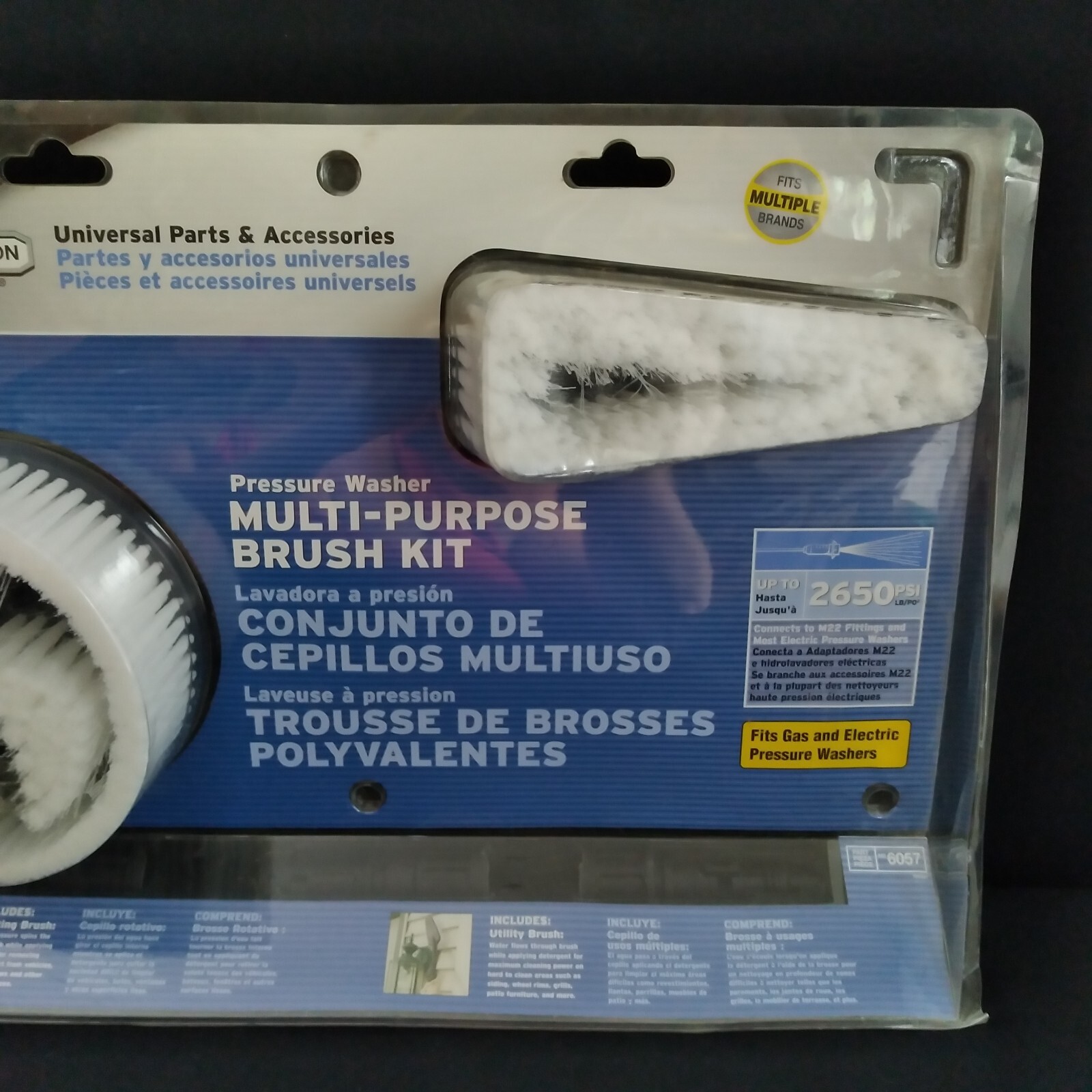 High Pressure Rotating Brush Kit Multi Purpose Universal Washer Briggs Stratton