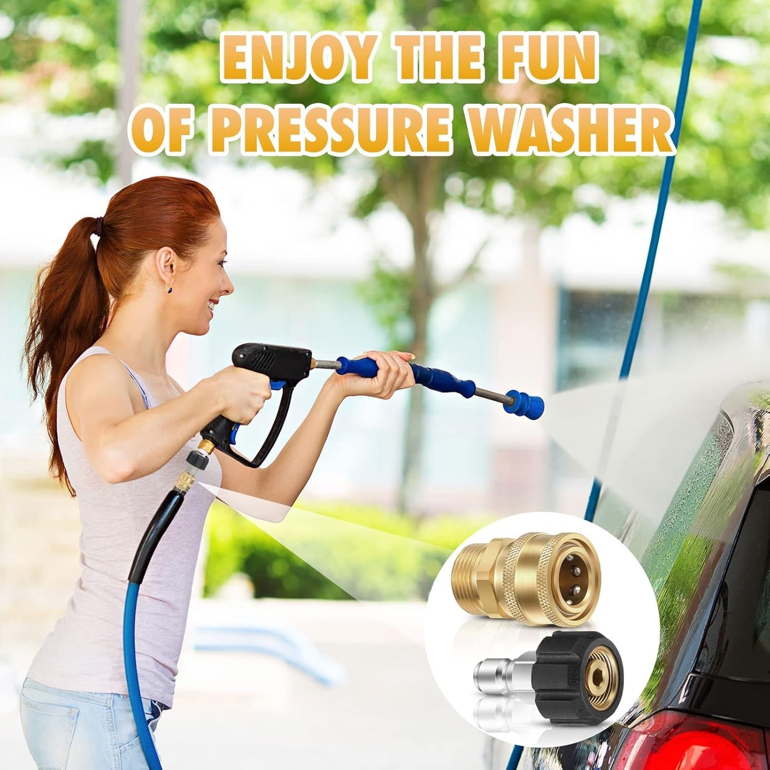 16-Piece Pressure Washer Adapter Set – Quick Connect Kit
