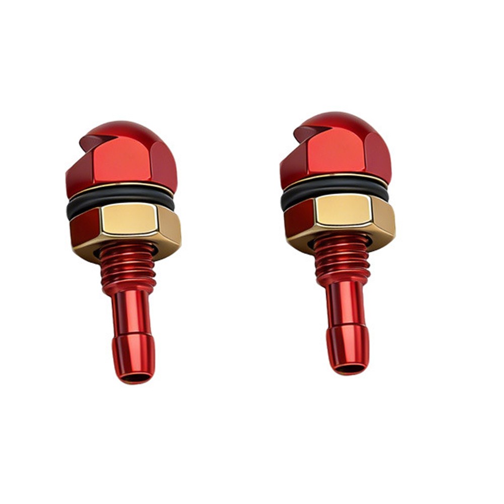 2X Universal Aluminum Windshield Wiper Water Jet Spray Washer Nozzle For Vehicle