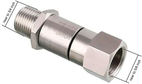 Pressure Washer Swivel 3/8 Inch NPT-M Male Thread 4000 PSI Stainless Steel