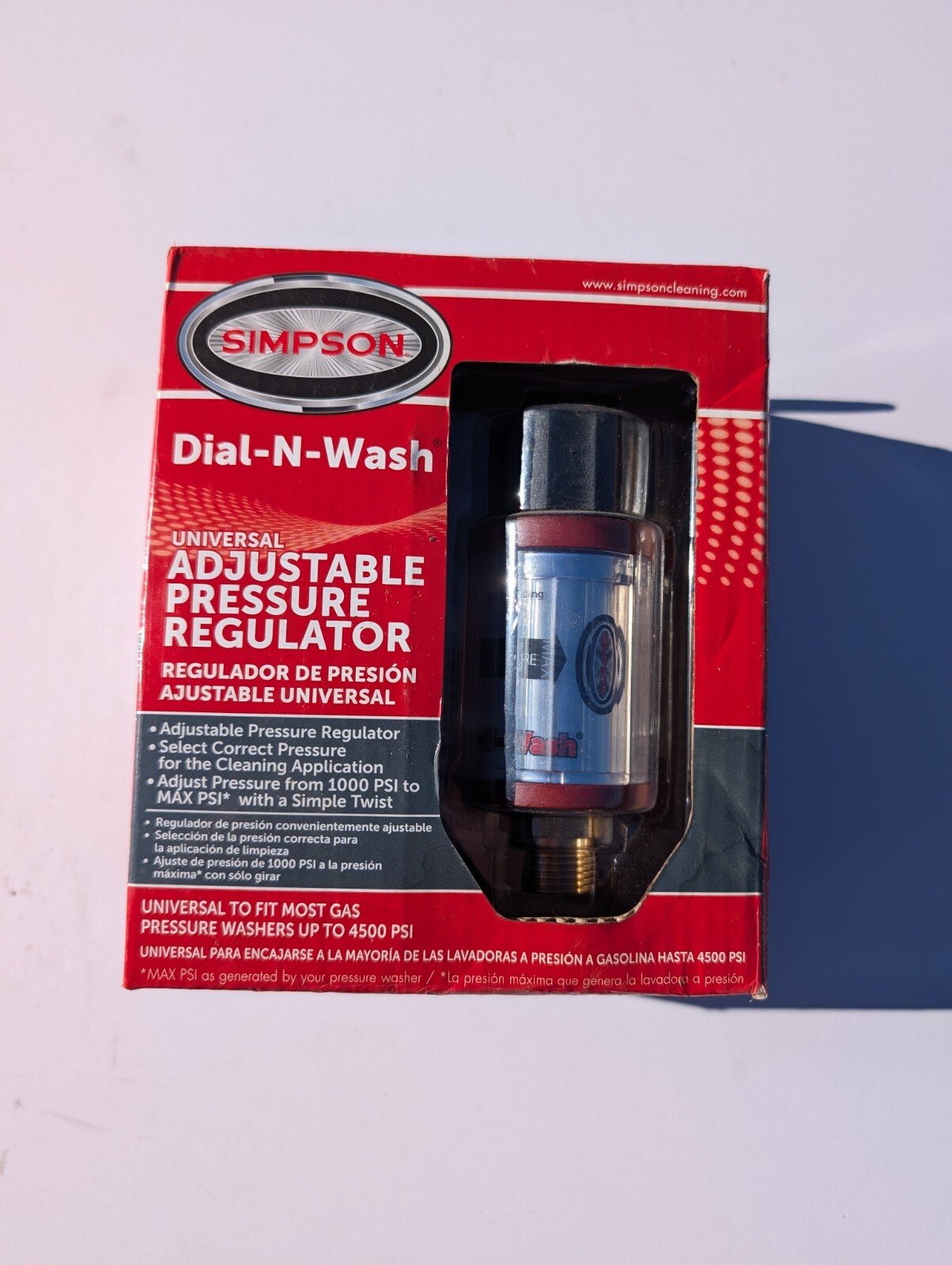 Simpson 4500psi Adjustable Pressure Washer Regulator Tip Nozzle Dial-N-Wash