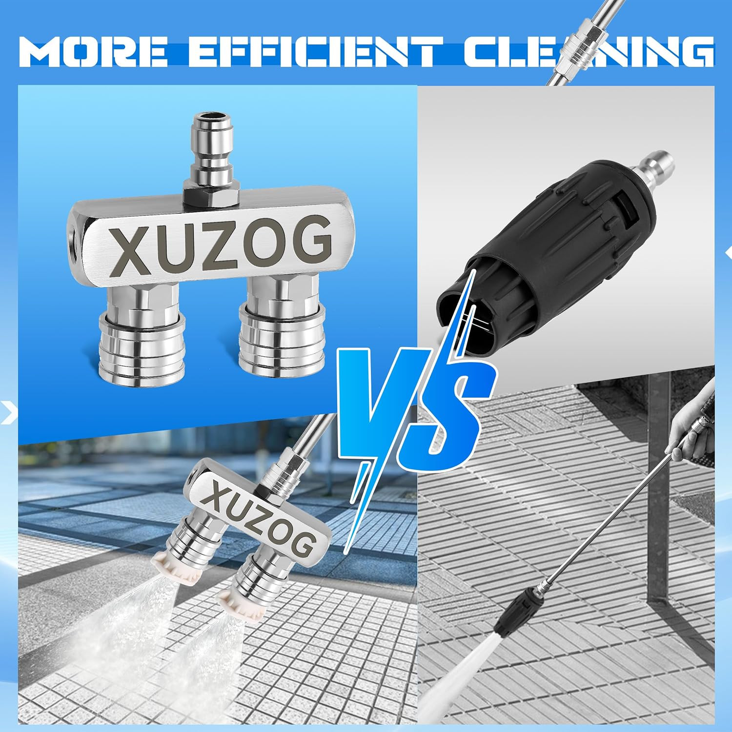 Pressure Washer Tips, 2-In-1 Pressure Washer Nozzle Tips, Dual Power Washer Nozz