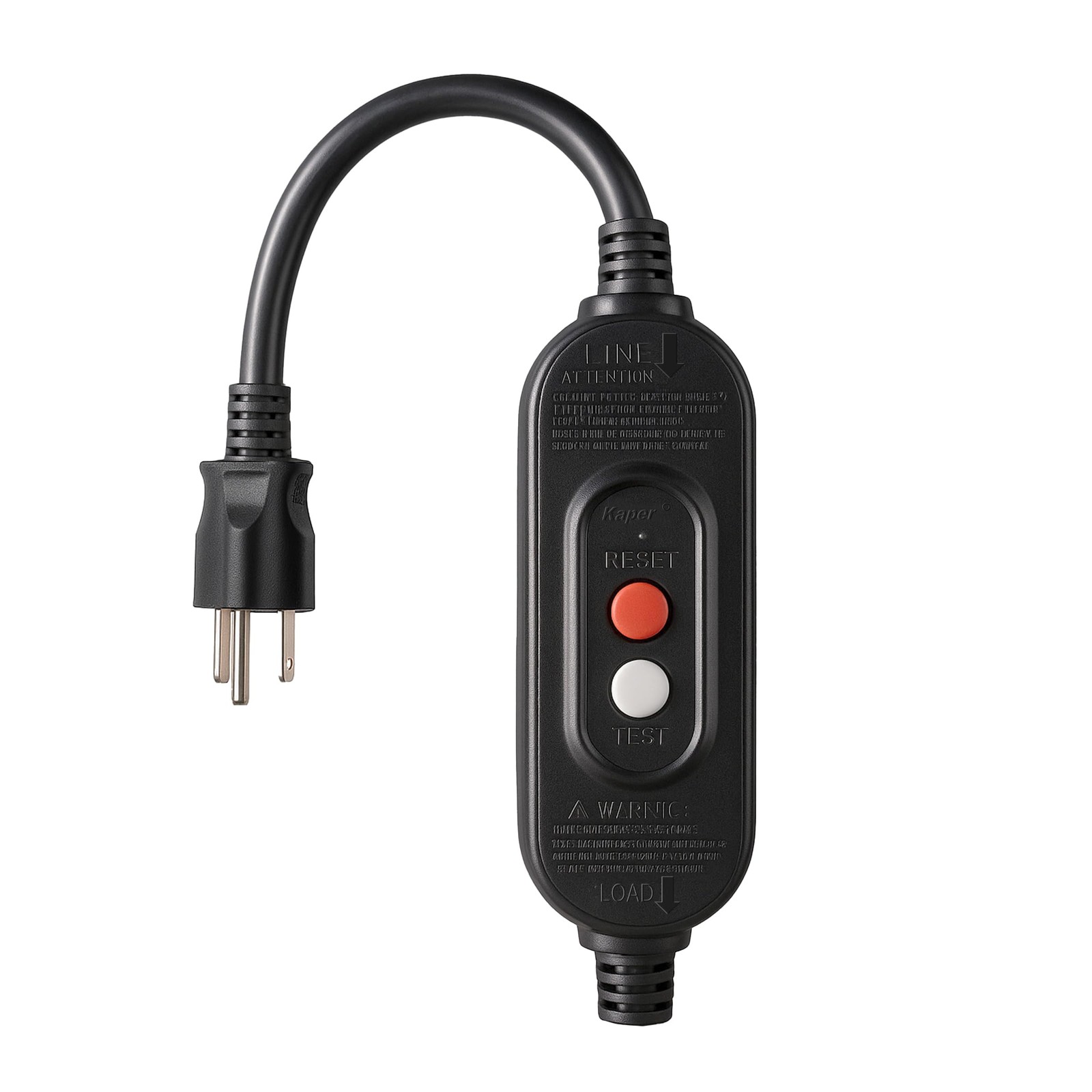 GFCI Inline Plug Assembly 3 Prong ,Auto-Monitor,Auto Reset, Waterproof, Groun…