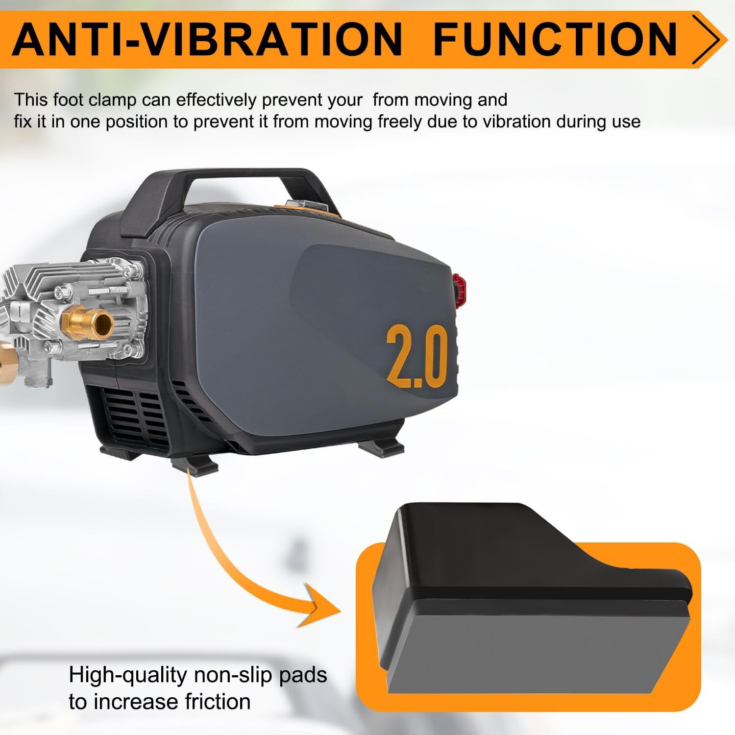 Foot Clamp/Anti-Vibration Bracket for Active 2.0 Electric Pressure Washer