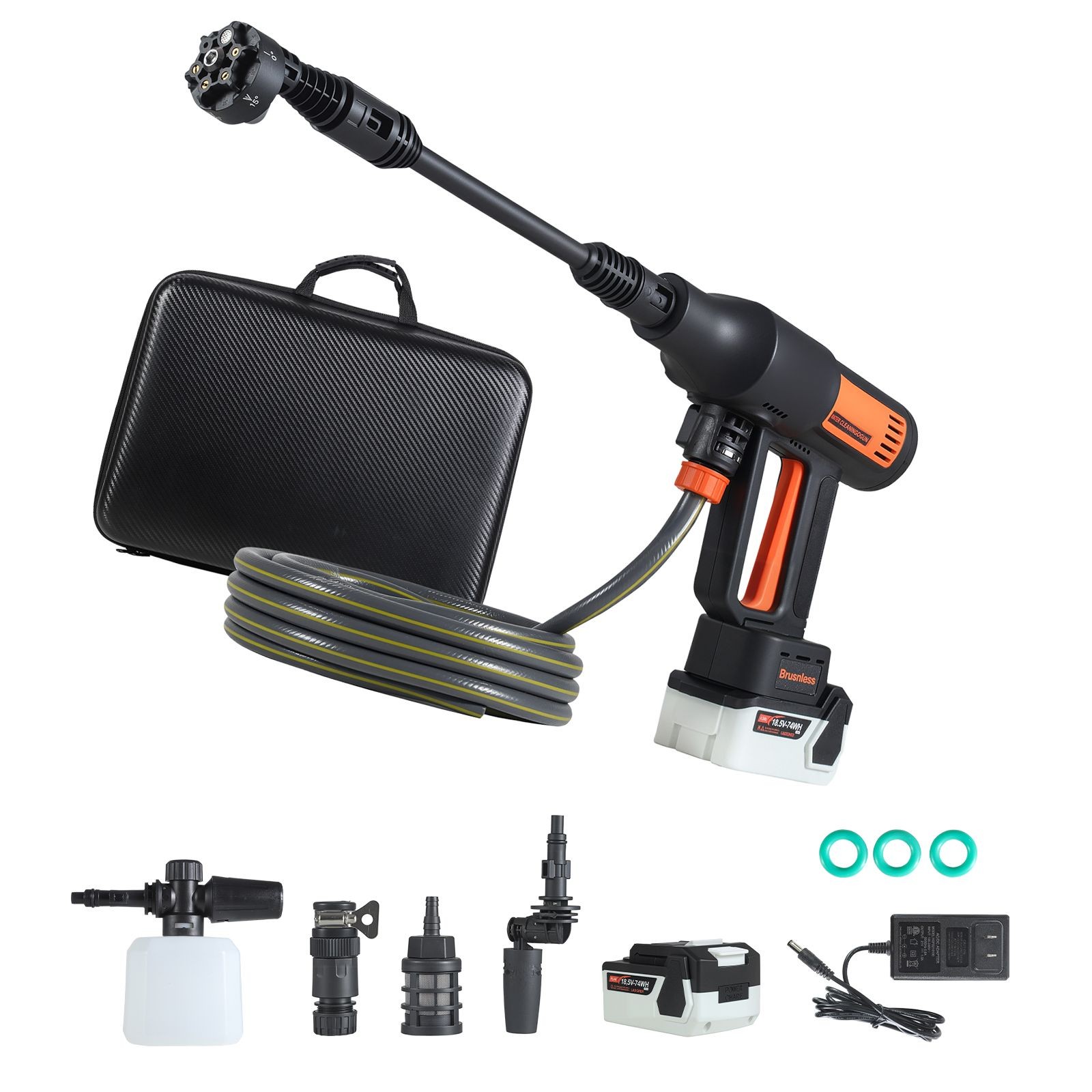 Cordless Pressure Washer 1200PSI, Brushless Motor, 8.5L/min Flow