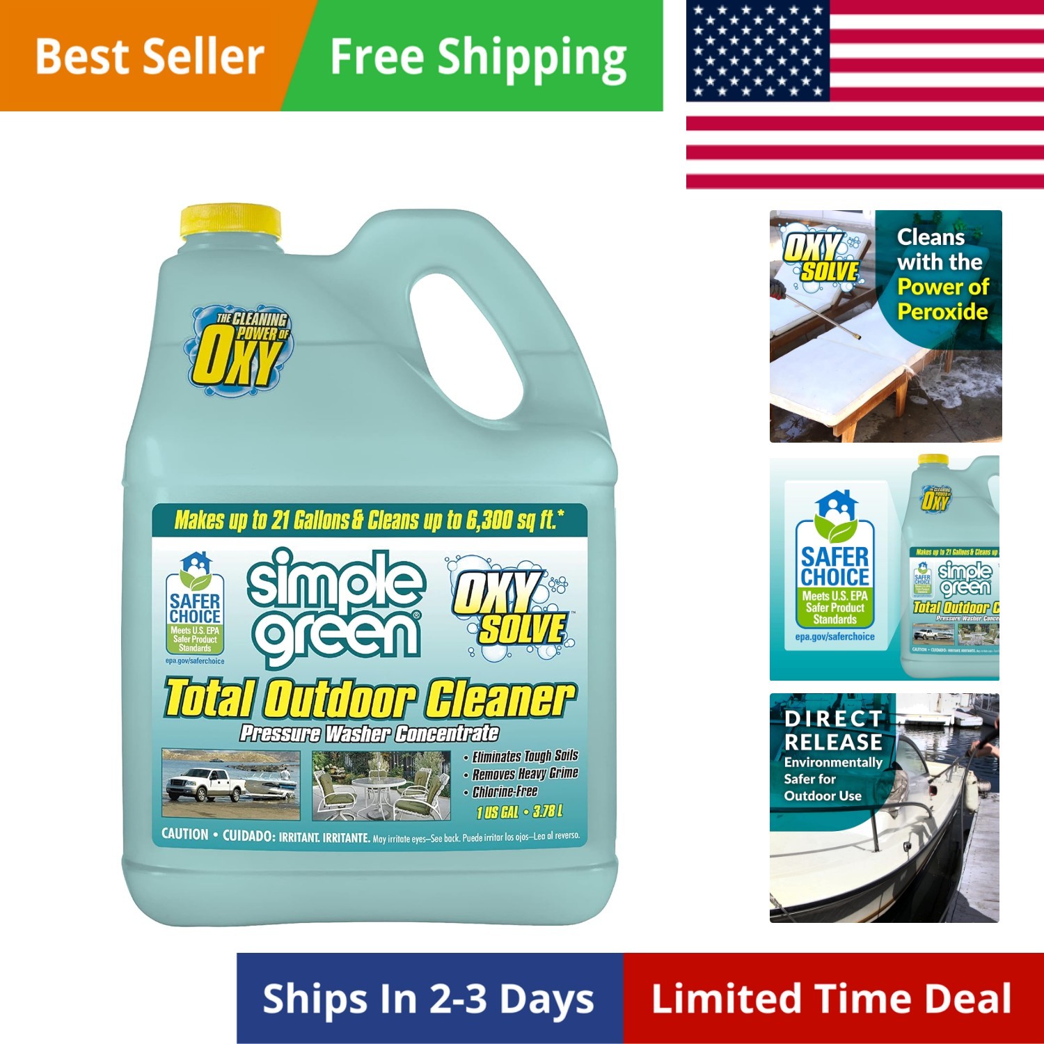 1 Gal. Oxy Solve Total Outdoor Pressure Washer Concentrate 2310000418230
