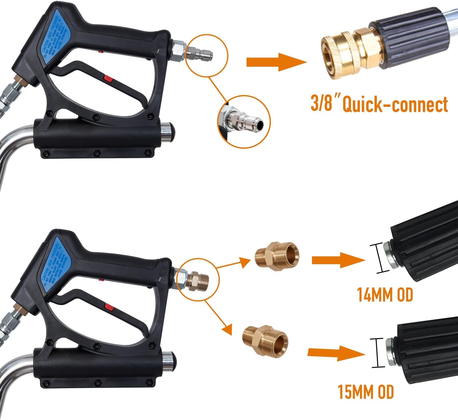 BOCOM 24 Inch Pressure Washer Surface Cleaner Dual Handle Commercial Power Wa…
