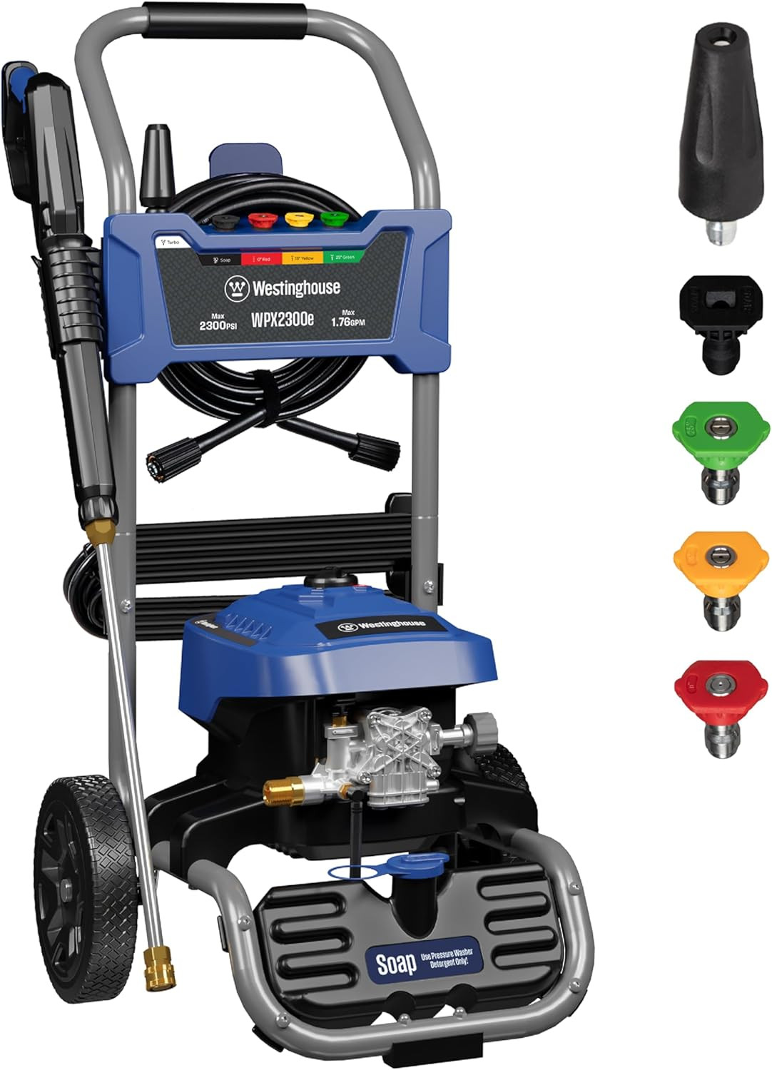 Westinghouse Wpx2300E Electric Pressure Washer, 2300 Max PSI and 1.76 Max GPM, I
