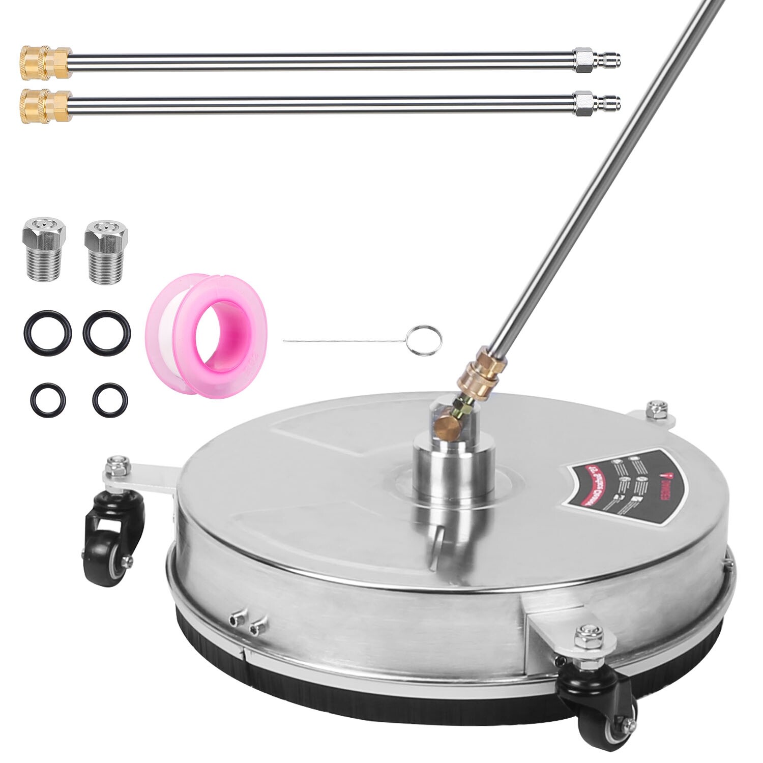 15″ Pressure Washer Surface Cleaner Stainless Steel Washer 4000PSI Cleaner Tools