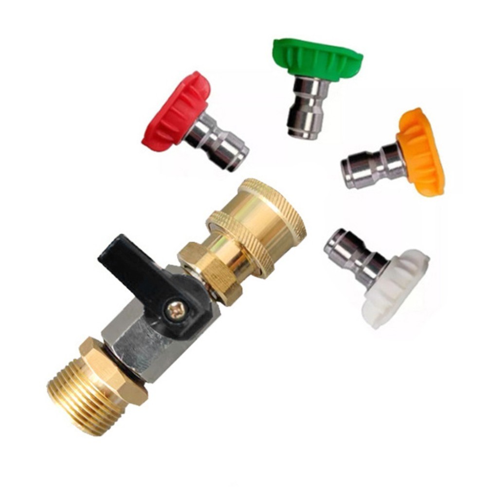 Adapter fit Pressure Washers M22 14mm with OnOff Switch Fits 14 and 15mm Hoses