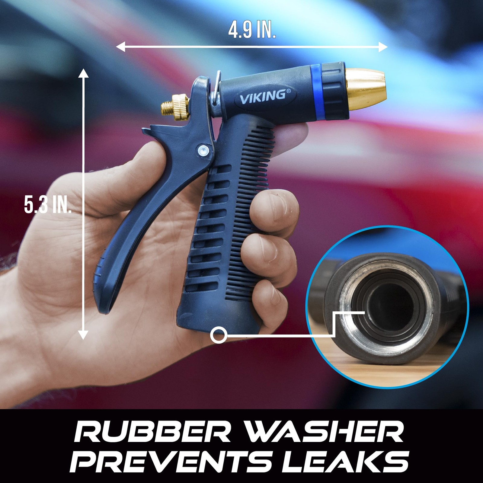 Hose Nozzle, Garden Hose Nozzle, Adjustable and Heavy Duty for Washing Car