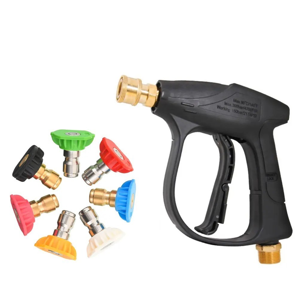 1/4″ High Pressure Washer Gun 4350 PSI Car Wash Foam Spray w/ M22-14mm Connector