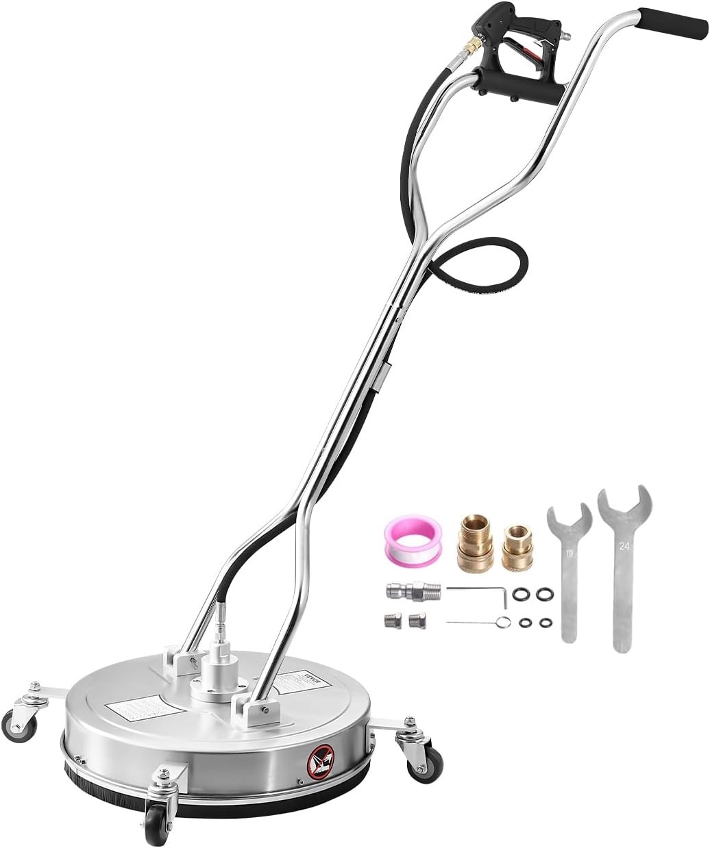 20 Inch Pressure Washer Surface Cleaner, 4000 PSI Stainless Steel Attachment …