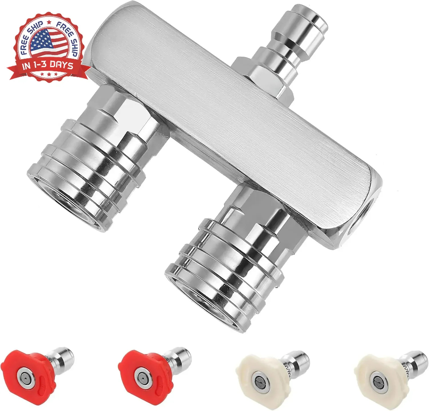 Pressure Washer Tips, 2-in-1 Power Washer Nozzle Tip, Dual Pressure Washer Nozzl