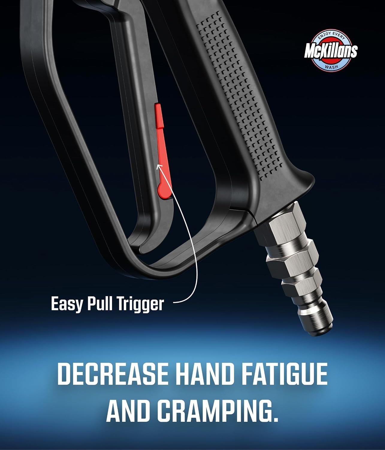 5000 PSI Short Pressure Washer Gun with 3/8″ Male Plug and 1/4” Quick Connect