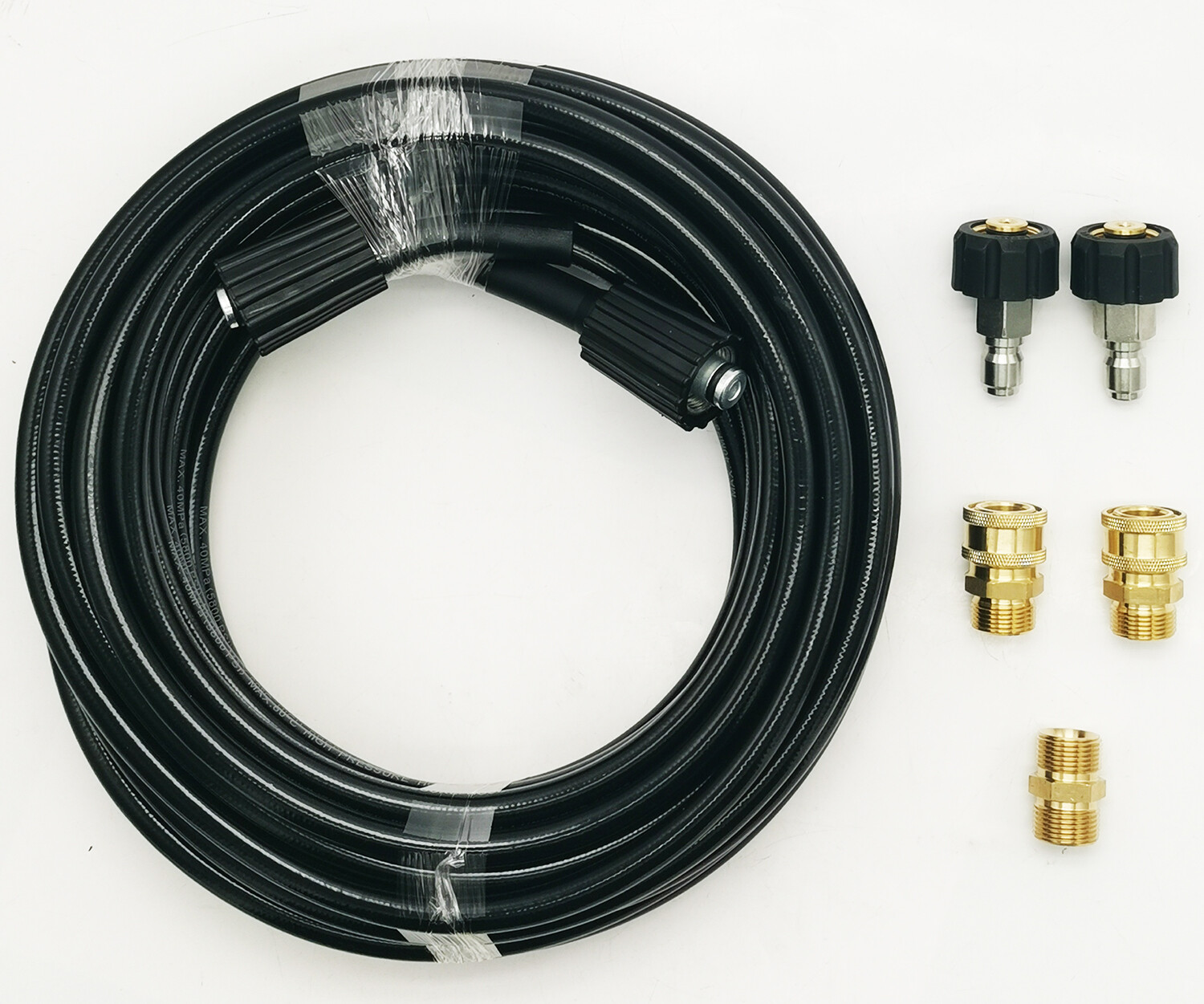 50FTxM22 to 3/8″ 5800 MAX PSI Pressure Washer Replacement Extension Hose 1/4″