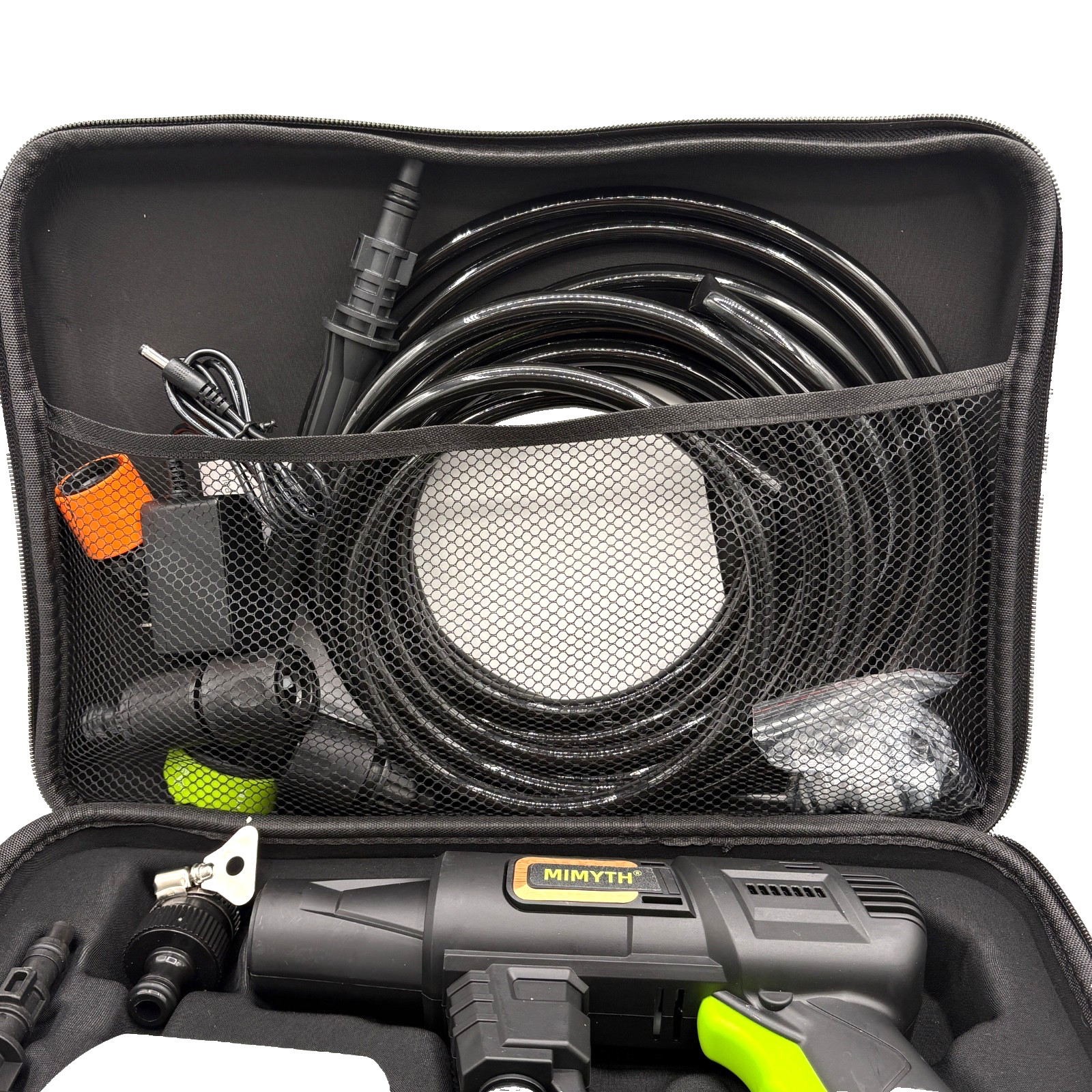 Cordless Pressure Washer 990PSI 21V Battery Handheld 6-in-1 Nozzle 23FT Hose