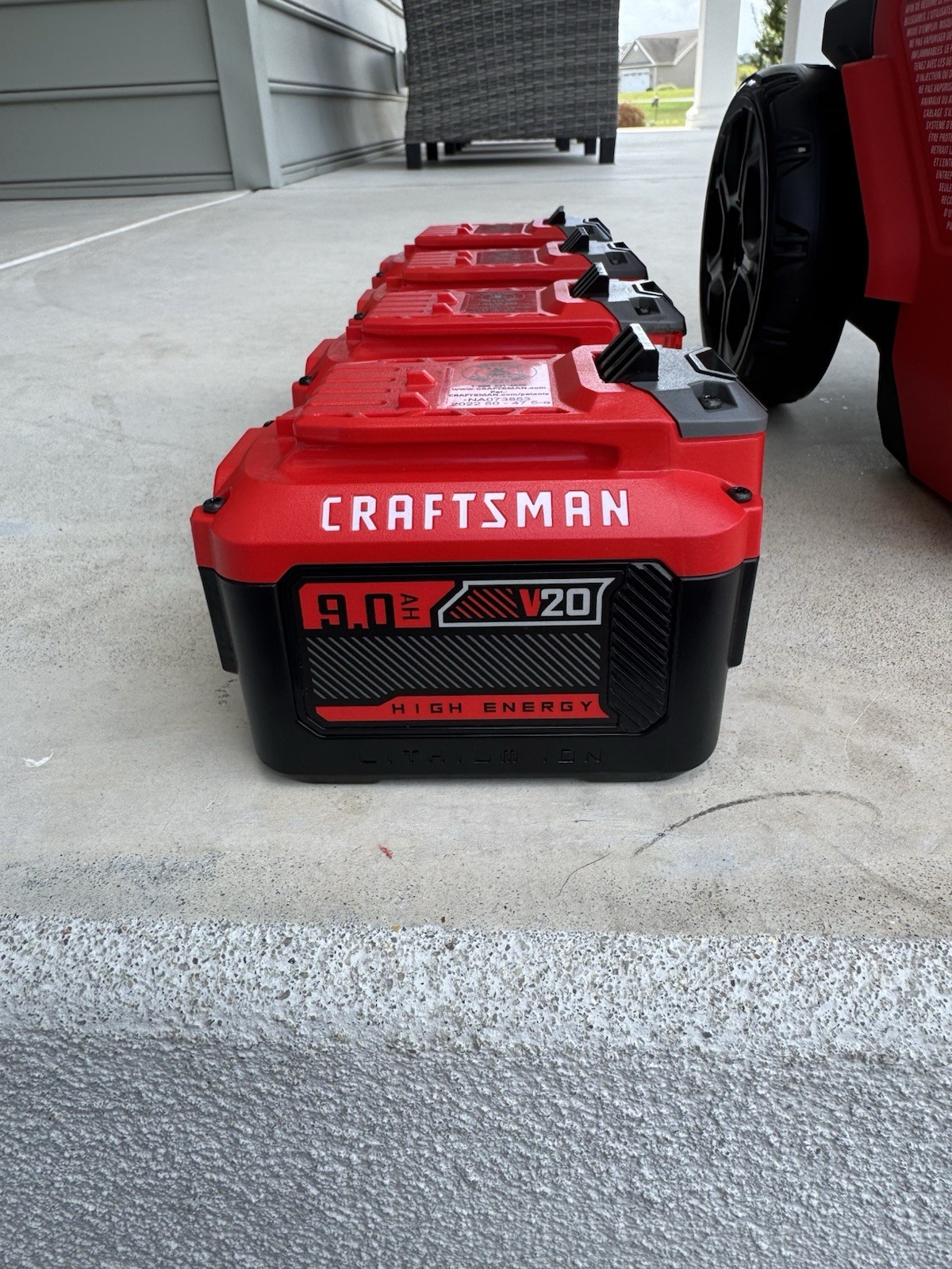 Craftsman V20 1500 PSI Cold Water Pressure Washer with 2 extra 9.0 ah batteries