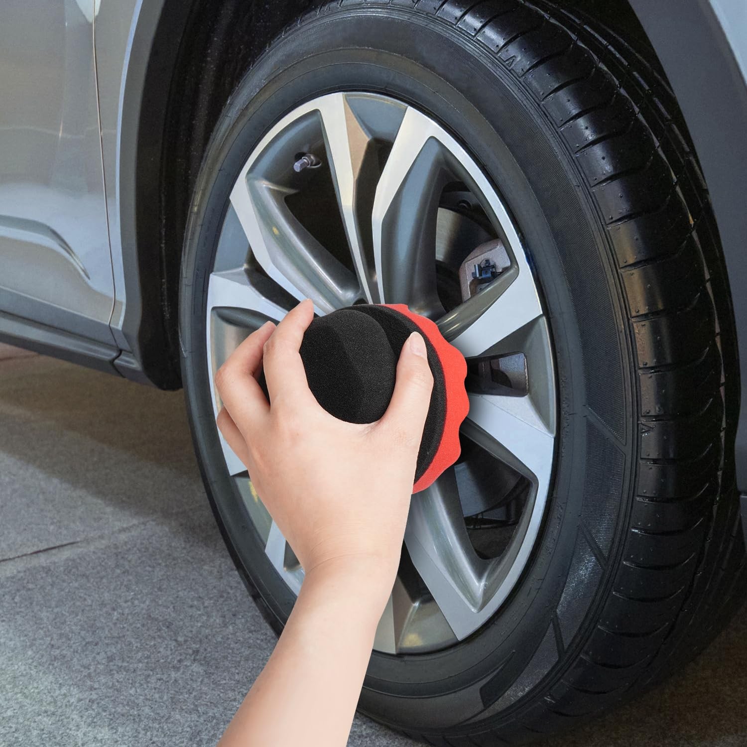 6 Pack Tire Shine Applicator Pads Foam Sponge Tool for Car Detailing