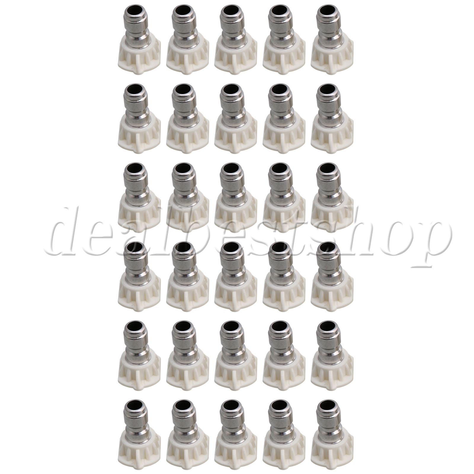 30 x White Pressure Spray Nozzle Tip 40 Degree 1.0-2.0mm Hole Diameter