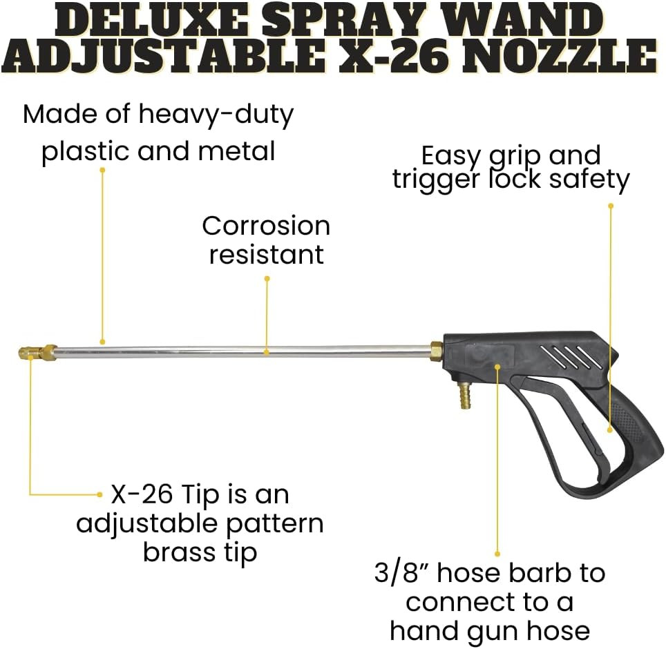 25 Gallon Gold Spot Sprayer | Prime Pump (60 PSI) | 2.2 GPM 12V Diaphragm | Delu