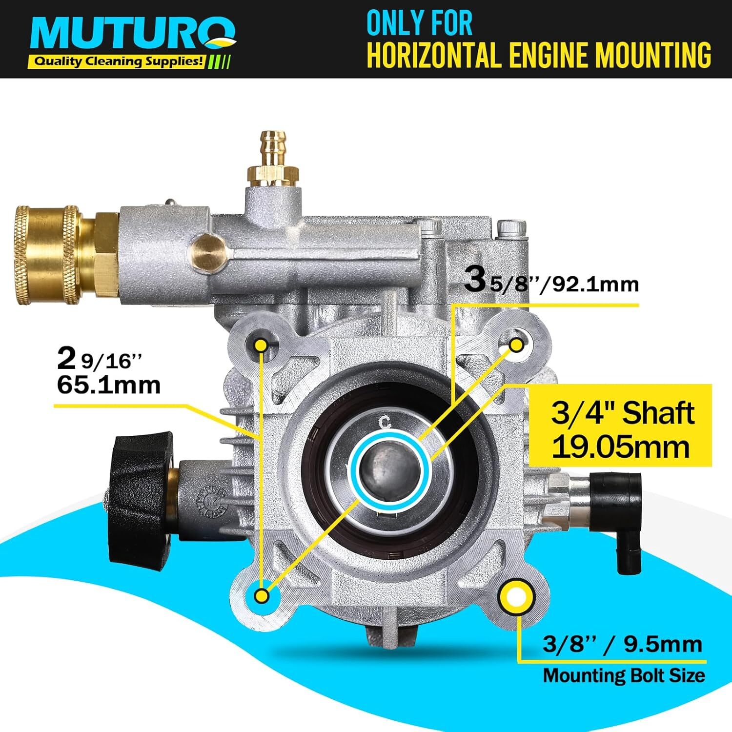 2900-3200 Psi Pressure Washer Pump For Craftsman Subaru 190 Kohler Honda GCV