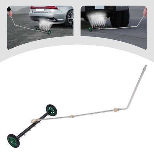 4000PSI Under Car Pressure Washer Undercarriage Cleaner Wash Broom w/ 7 Nozzles