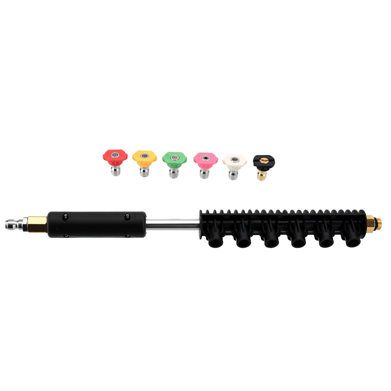 24″ Radiator Cleaning Wand With 25° Fan Nozzles +Pressure Washer Extension Wand