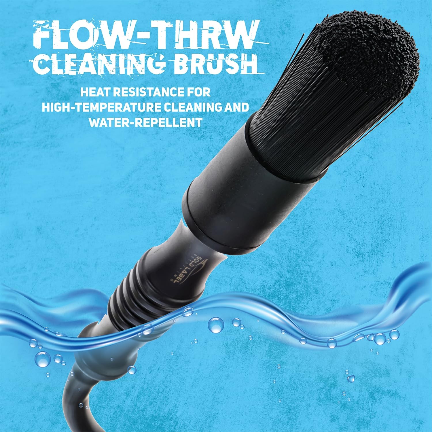 Gold Label Detailing Flow-Thru Automotive Grade Parts Washer Brush with…