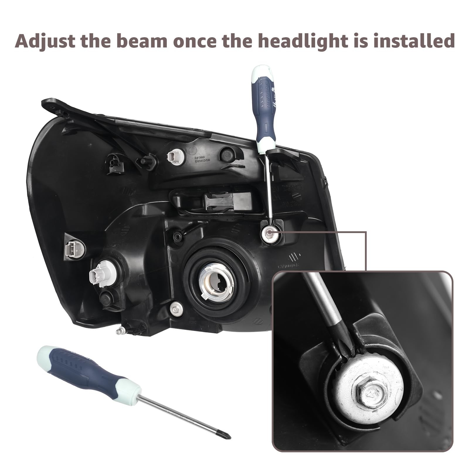 Headlight Assembly Fit For 2005 2006 2007 2008 2009 Chevy Equinox SUV, 1x Pai…