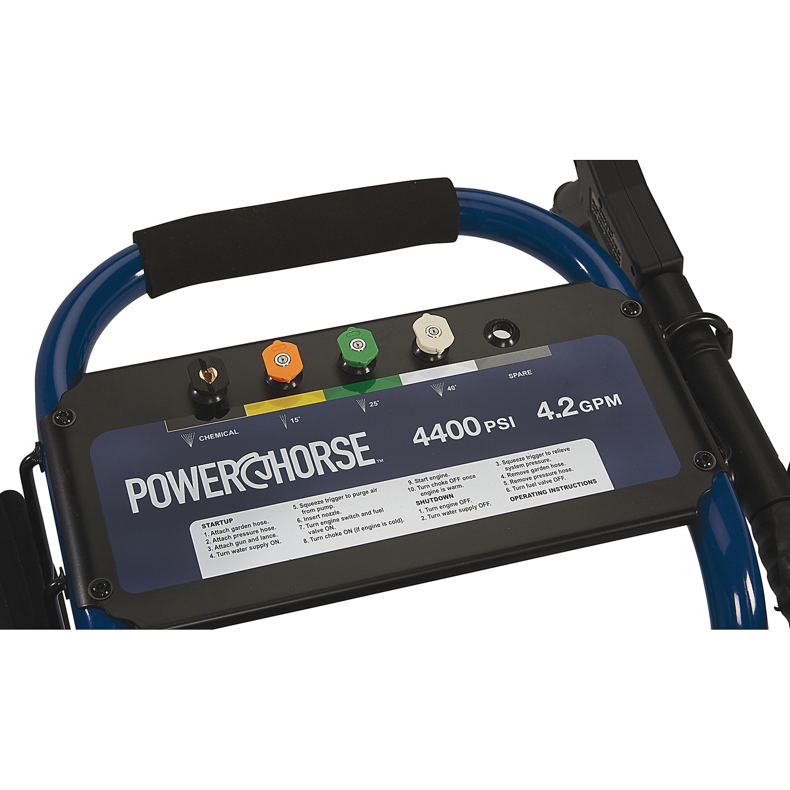 Powerhorse Gas Cold Water Pressure Washer, 4400 PSI, 4.2 GPM