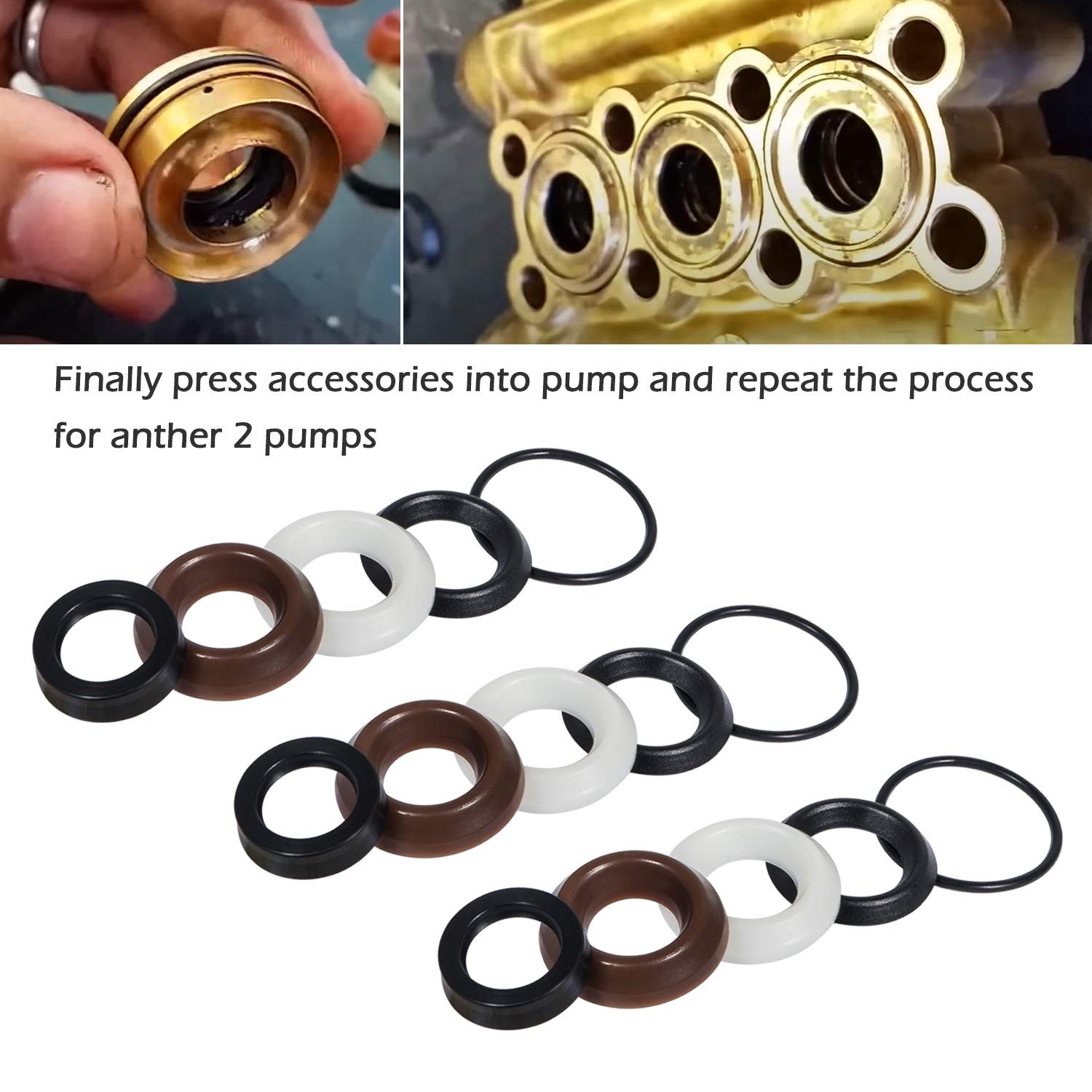 Bonbo Packing Water Seal Kit 5019006400 Fits for ZWD & ZWDK Series 15mm Pumps Pi
