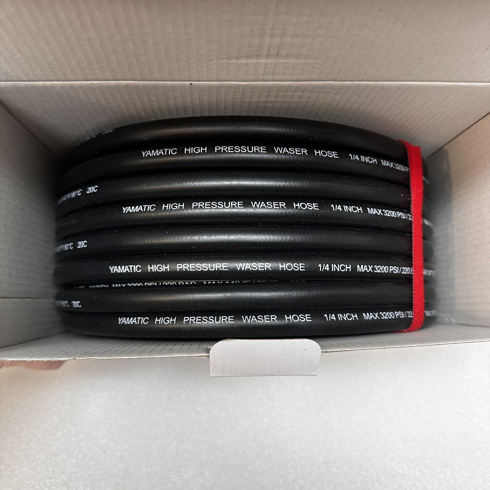 YAMATIC High Pressure Washer Hose 50FT Premium Non-Marking Hose M22-14mm 1/4”