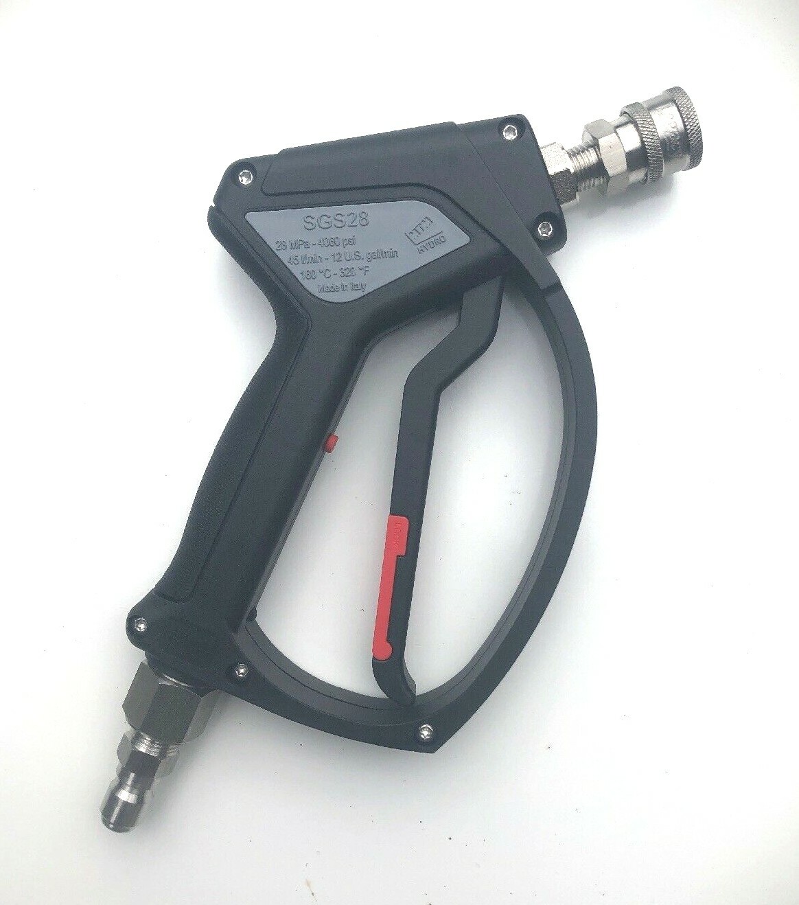 MTM Hydro SGS28 Stainless Steel Pressure Washer Gun / Swivel / SS Fittings