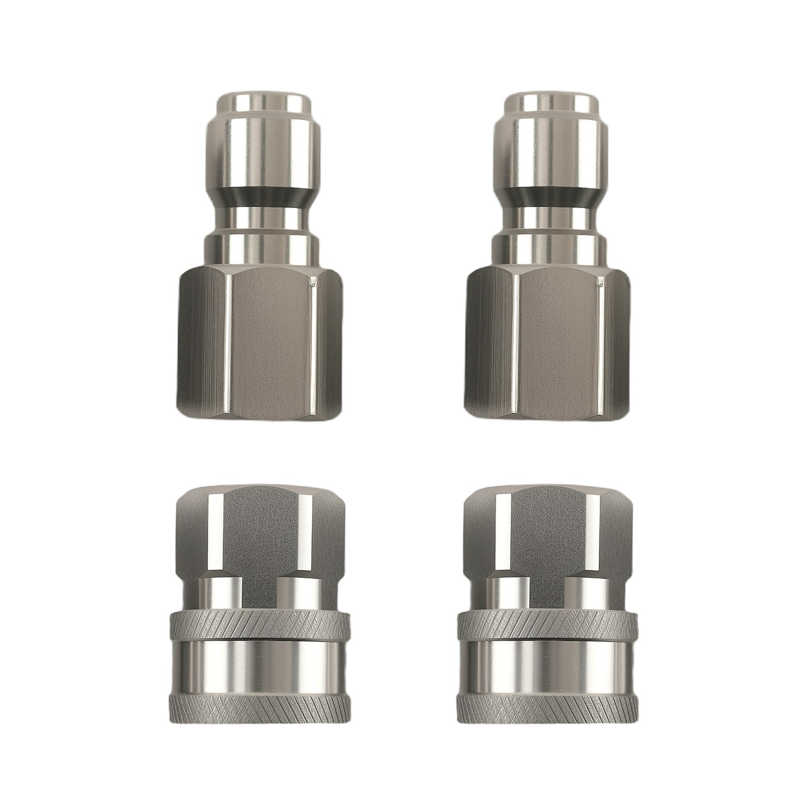 Pressure Washer Adapter Set 3/8″ NPT Quick Socket Plug Stainless Steel 5000PSI