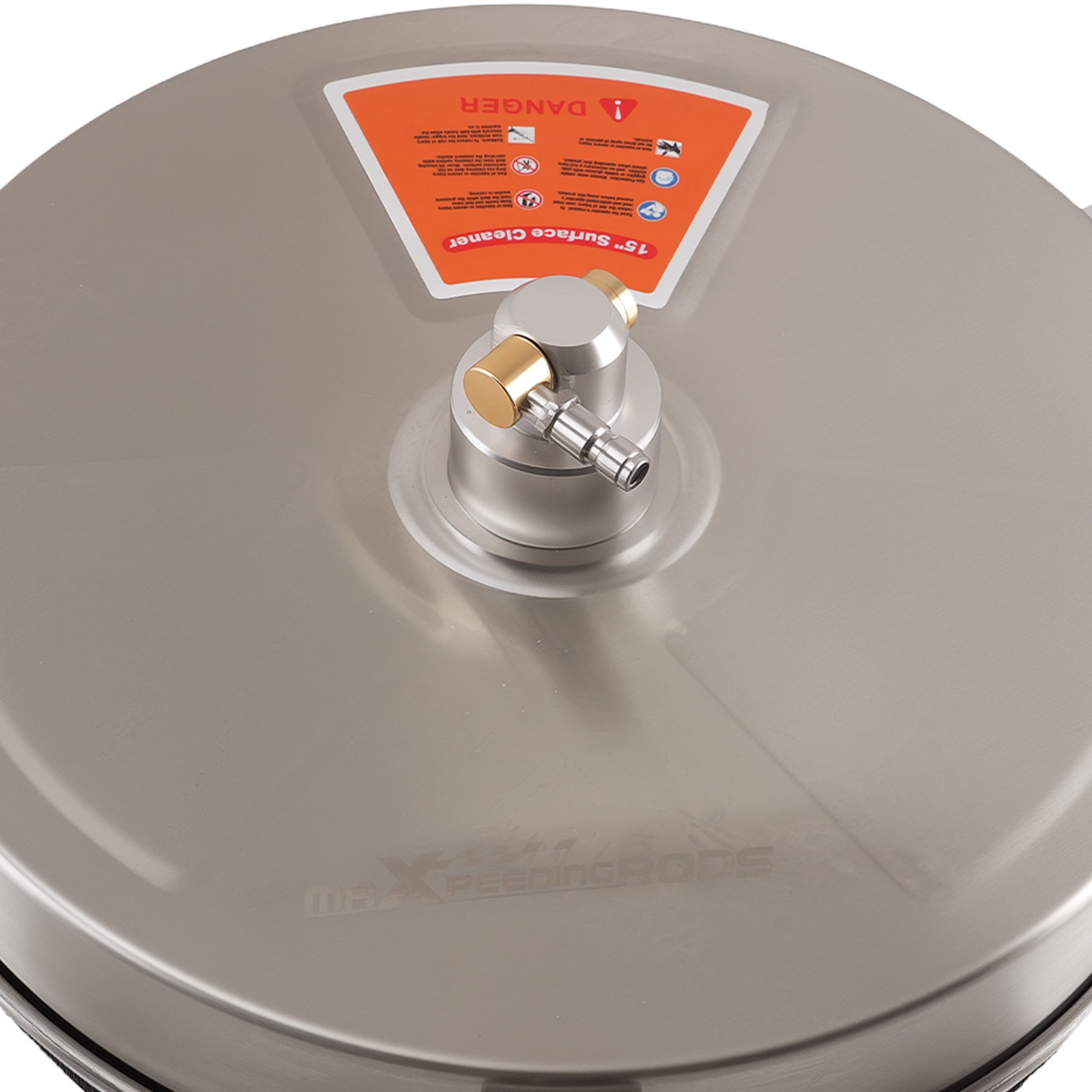 15in Pressure Washer Surface Cleaner 4200PSI 1/4″ Quick Connect Stainless Steel