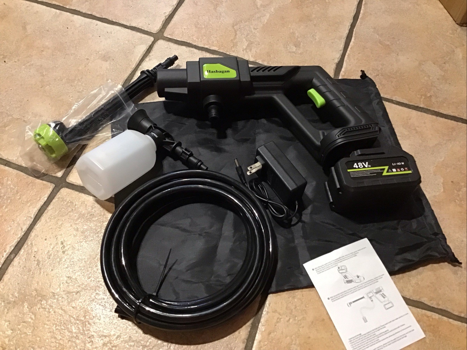 48V Cordless Pressure Washer/ Battery Powered with Charger & Battery – Open Box