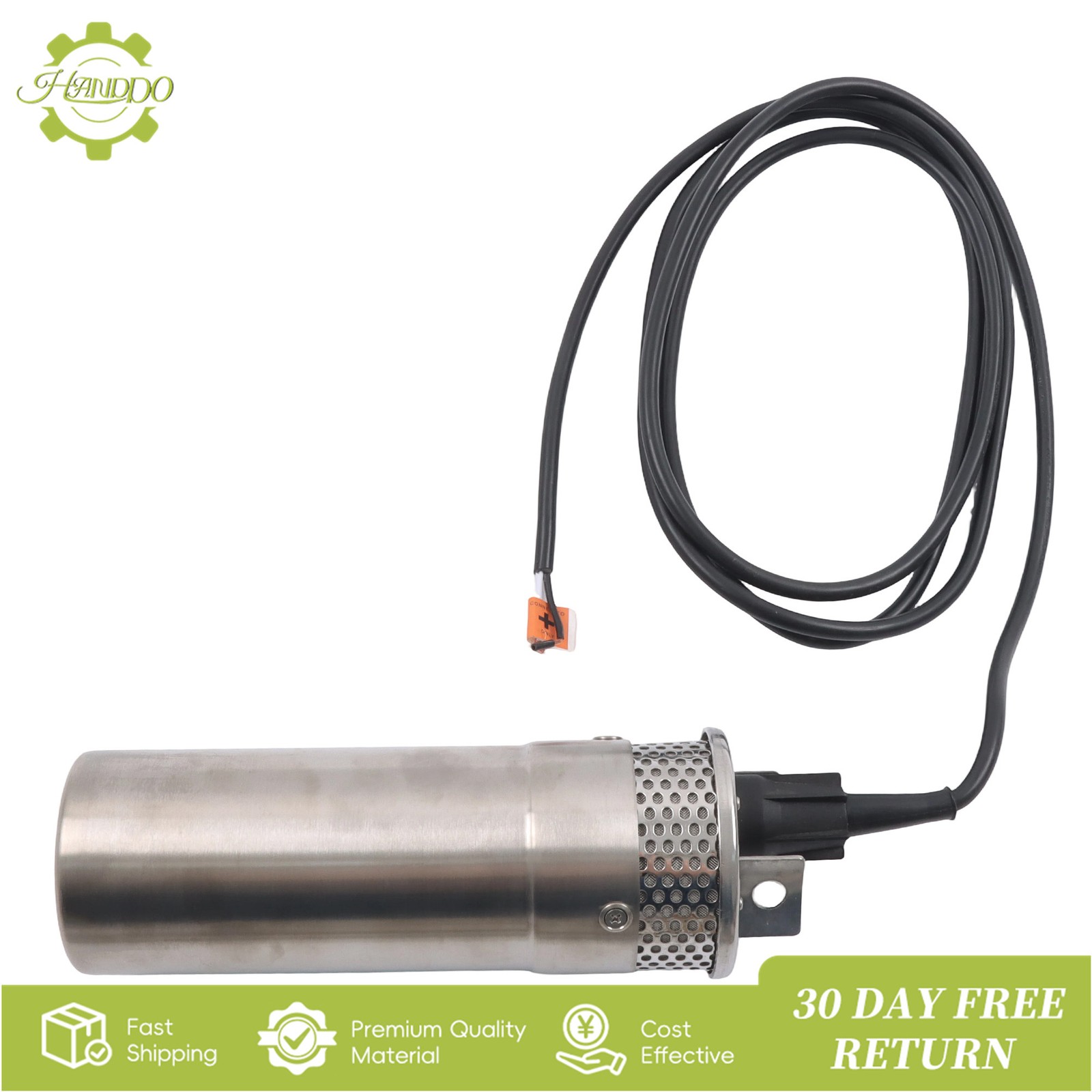 24V Well Pump 3.2GPM 4″ Stainless Steel Max Lift 230FT Deep Solar Well Pump