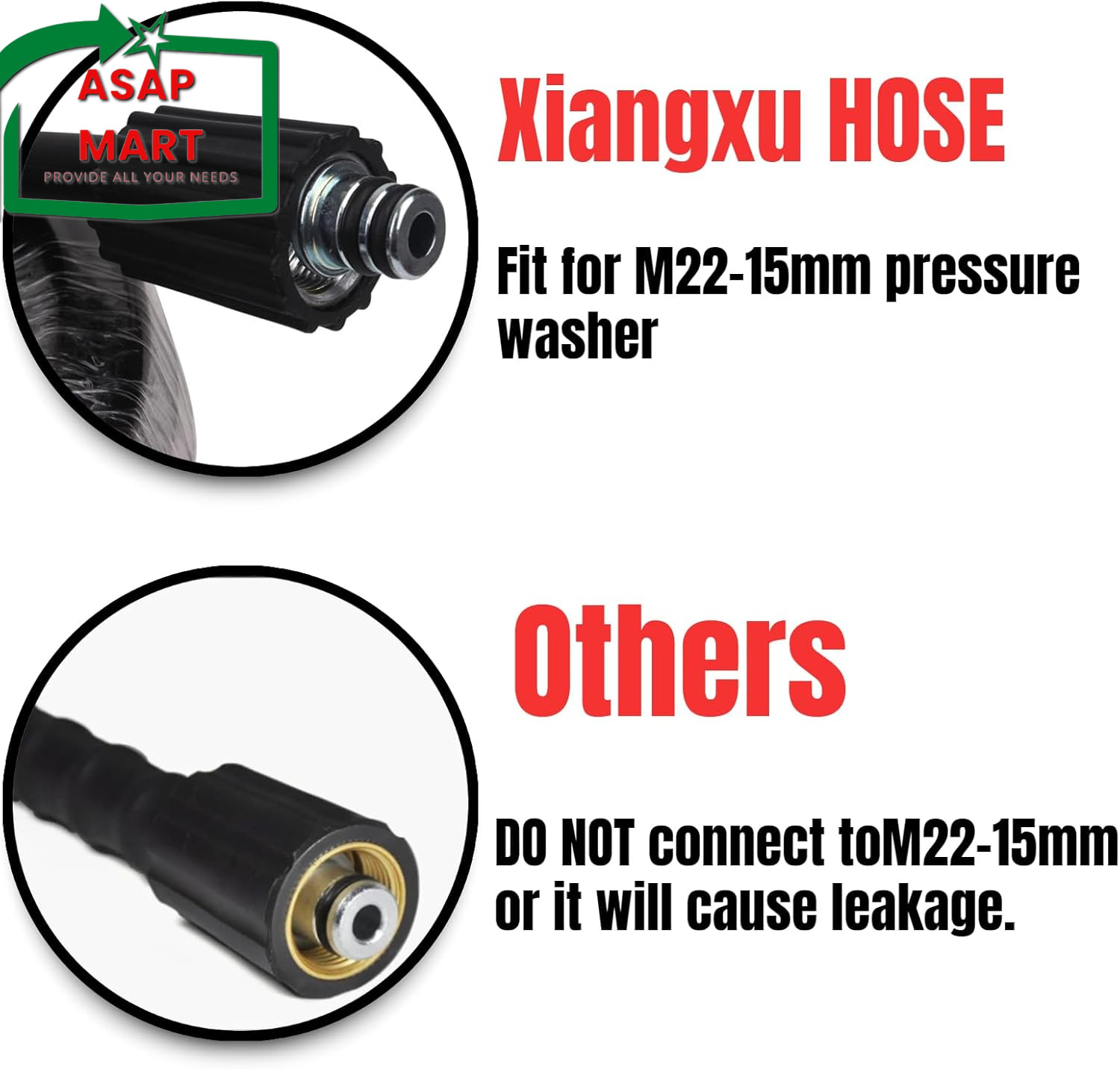 50FT 5800 PSI Pressure Washer Hose Jetter Nozzles Kit 1/8”NPT Sewer Drain Rotati