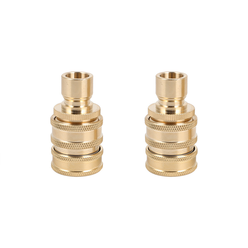 3/4″ Garden Hose Quick Connect Water SOLID Brass Female Male Connector Set New