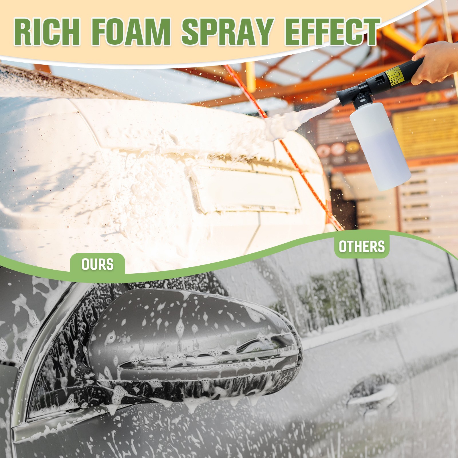 Pressure Washer 4200PSI 2.5GPM, Steel Lance, Total Stop System, for Car Wash