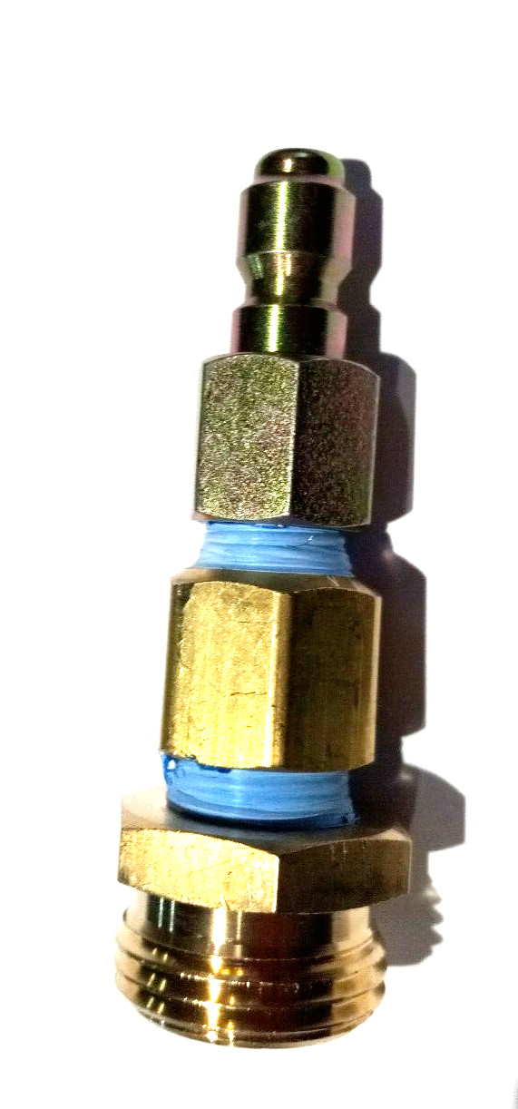Male Garden Hose Fitting 3/4 MGH To 1/4 Pressure Washer Plug Adapter